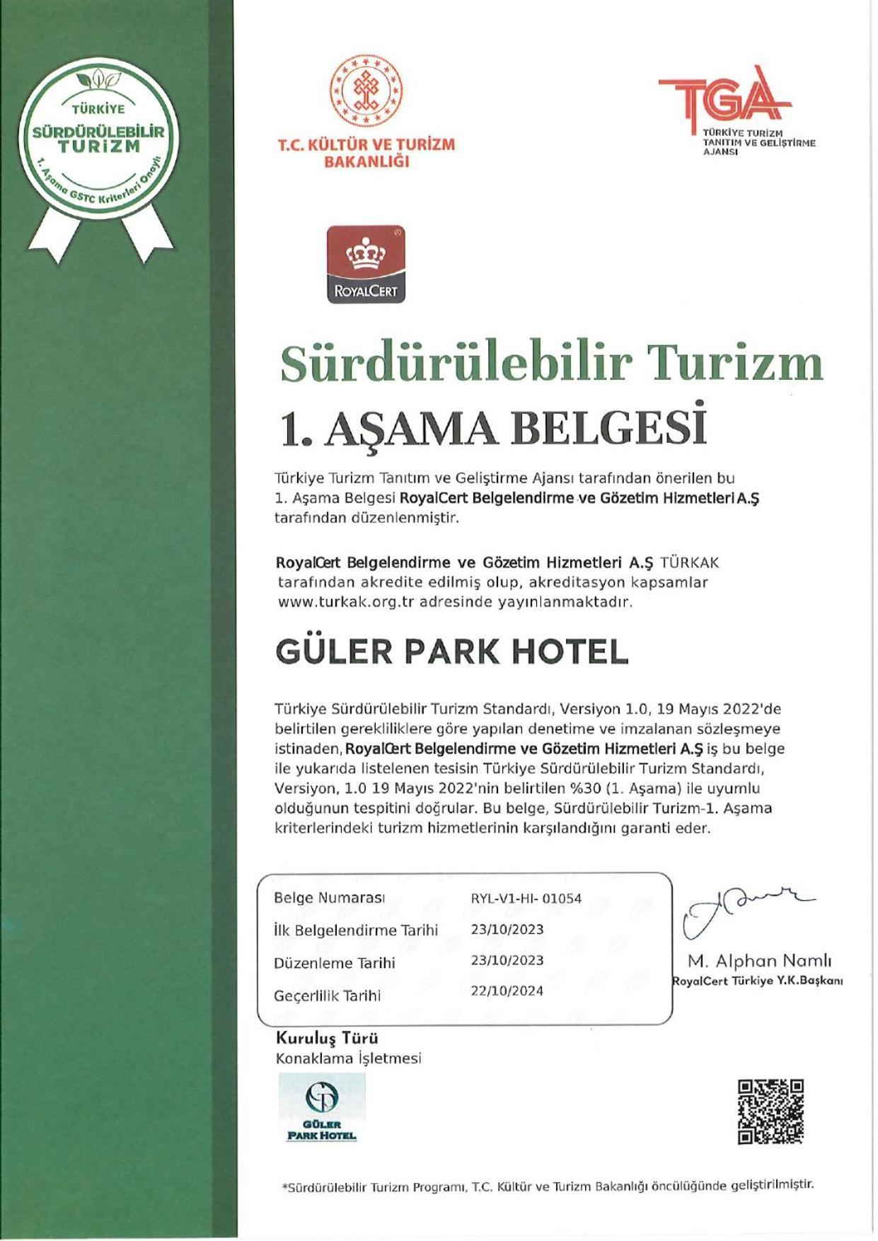 Goeruekle Gueler Park Hotel Bagian luar foto